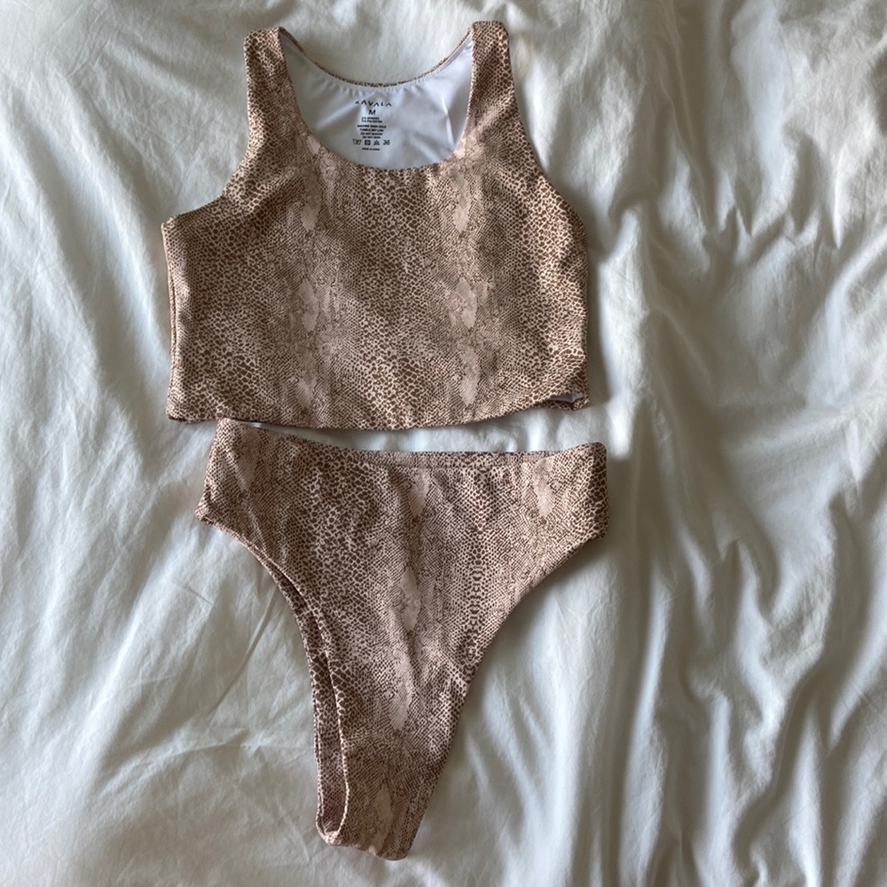 Kavala Collective Snake Print two piece size medium